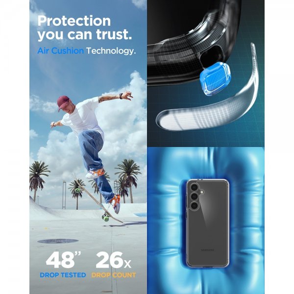 Spigen Samsung Galaxy S24 FE Deksel Ultra Hybrid Crystal Clear