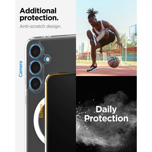 Spigen Samsung Galaxy S24 FE Deksel Ultra Hybrid MagFit Hvit