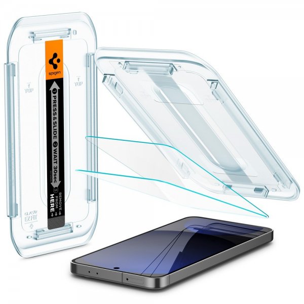 Spigen Samsung Galaxy S24 FE Skjermbeskytter GLAS.tR EZ Fit 2-pakning