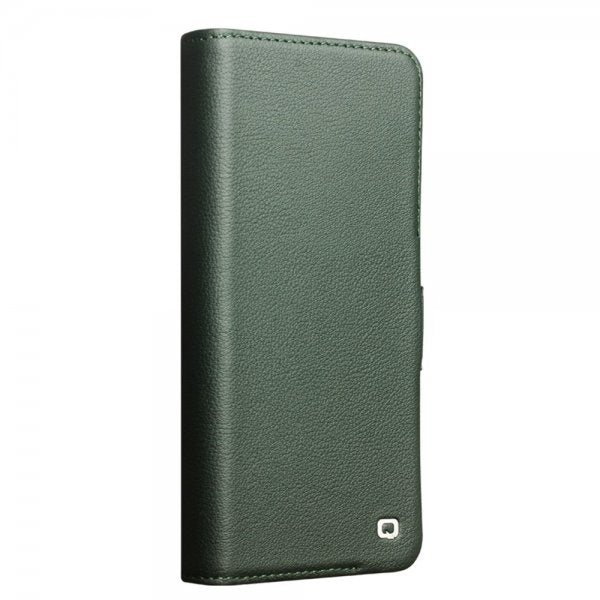 Qialino Samsung Galaxy S24 Etui Ekte Skinn Grønn