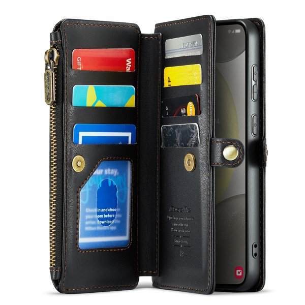 CaseMe Samsung Galaxy S24 Etui C36 Series Svart