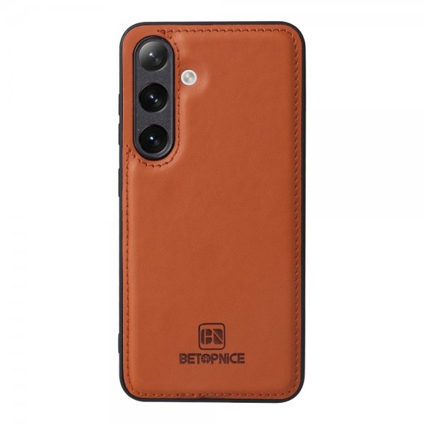 Betopnice Samsung Galaxy S24 Etui Avtagbart Deksel 005 Brun