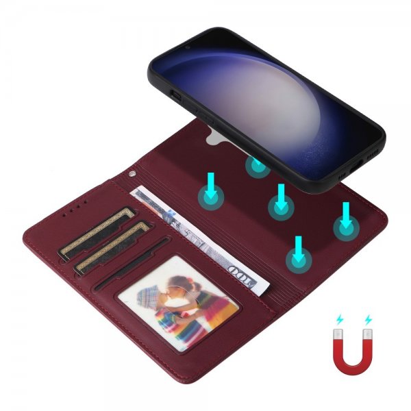 Betopnice Samsung Galaxy S24 Etui Avtagbart Deksel 005 Rød