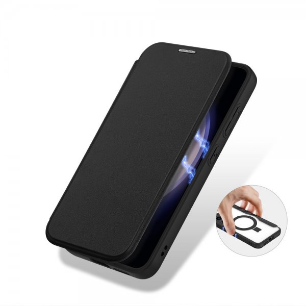 Dux Ducis Samsung Galaxy S24 Etui Skin X Pro Series Kickstand MagSafe Svart