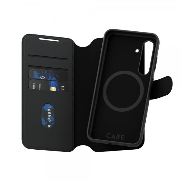 CARE by PanzerGlass Samsung Galaxy S24 Etui Tango Two-in-One Wallet MagSafe Svart