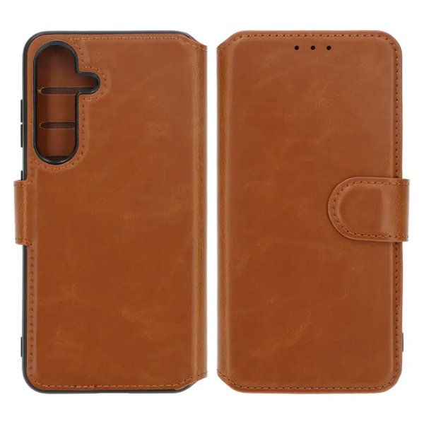 Rvelon Samsung Galaxy S24 Etui 4 Kortlomme Brun