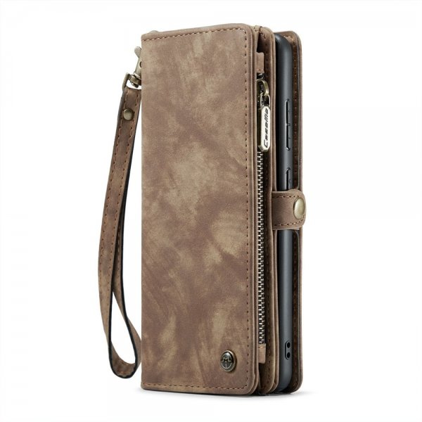 CaseMe Samsung Galaxy S24 Plus Etui 008 Series Avtakbart Deksel Brun