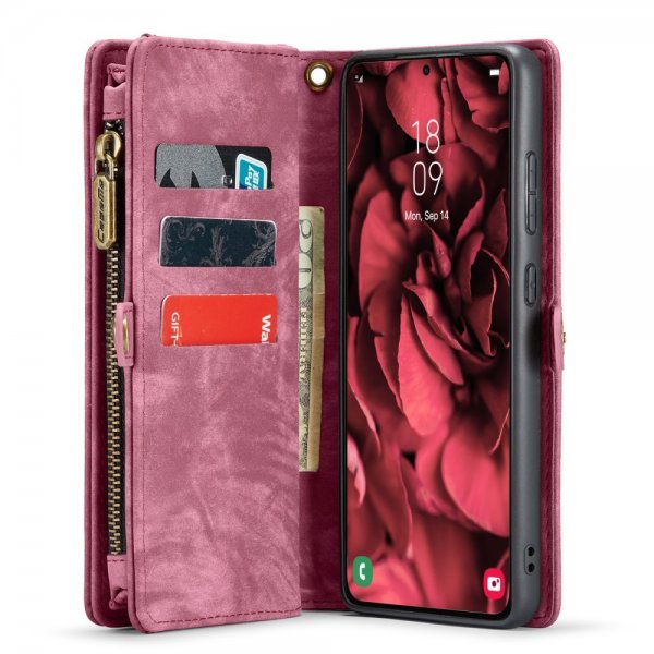 CaseMe Samsung Galaxy S24 Plus Etui 008 Series Avtakbart Deksel Rød