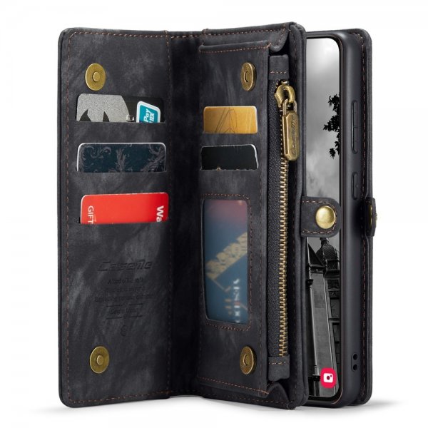 CaseMe Samsung Galaxy S24 Plus Etui 008 Series Avtakbart Deksel Svart