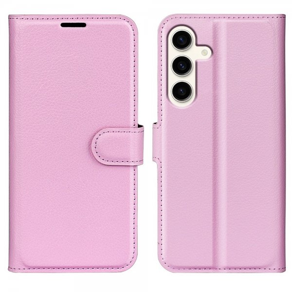 Samsung Galaxy S24 Plus Etui Litchi Rosa
