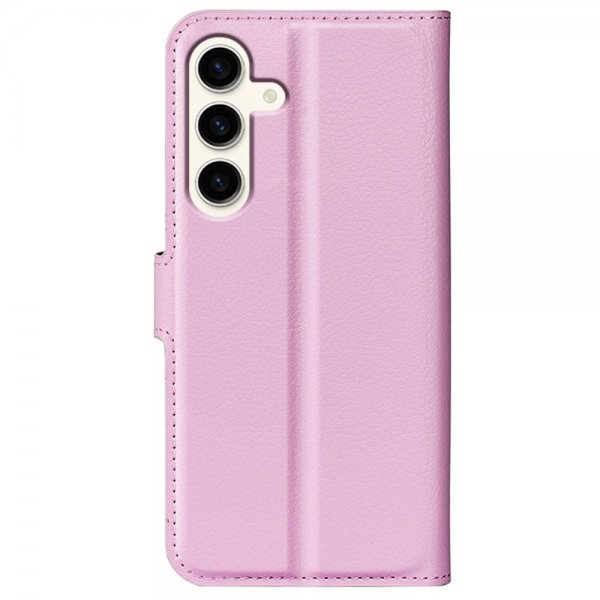 Samsung Galaxy S24 Plus Etui Litchi Rosa