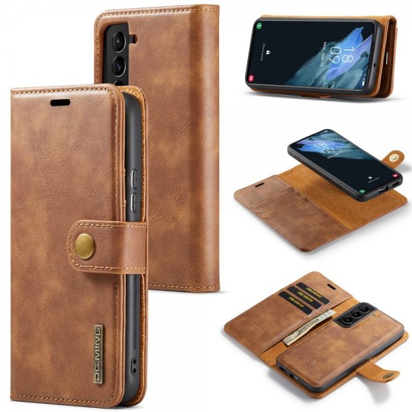Dg.Ming Samsung Galaxy S24 Plus Etui Avtagbart Deksel Brun