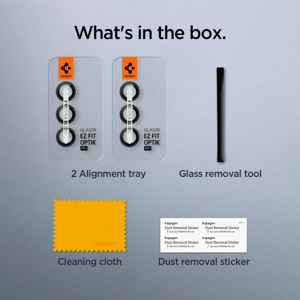 Spigen Samsung Galaxy S24 Plus Kamerabeskytter GLAS.tR EZ Fit Optik Pro 2-pakning Svart
