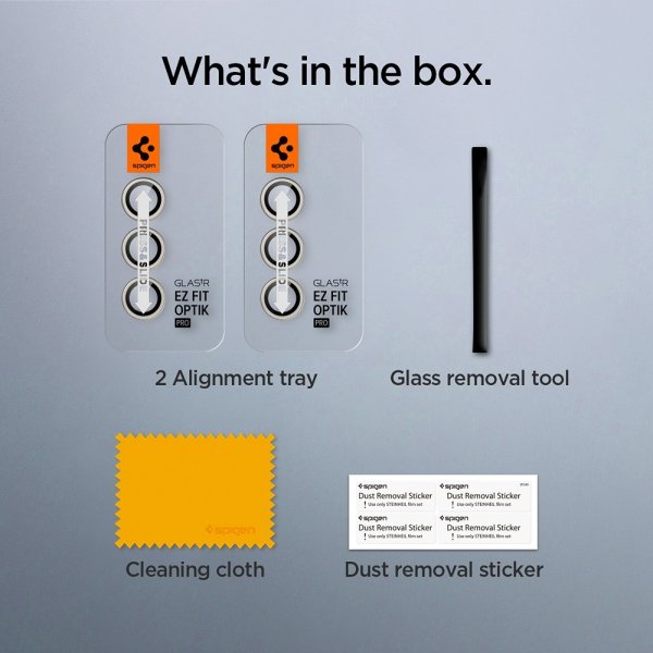 Spigen Samsung Galaxy S24 Plus Kamerabeskytter GLAS.tR EZ Fit Optik Pro 2-pakning Gul