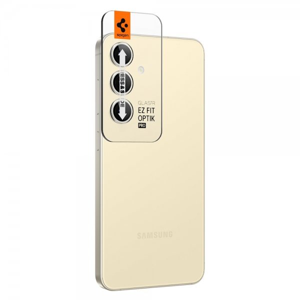 Spigen Samsung Galaxy S24 Plus Kamerabeskytter GLAS.tR EZ Fit Optik Pro 2-pakning Gul