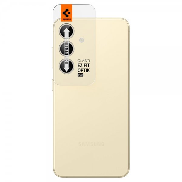 Spigen Samsung Galaxy S24 Plus Kamerabeskytter GLAS.tR EZ Fit Optik Pro 2-pakning Gul
