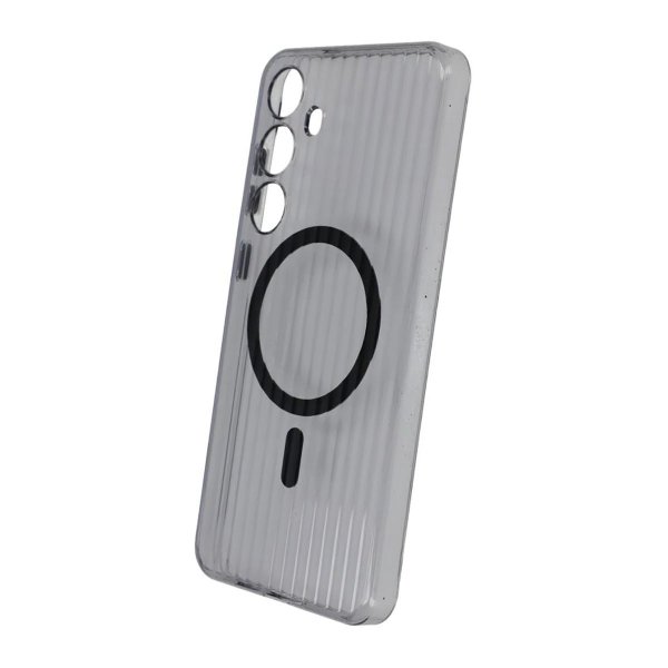 Samsung Galaxy S24 Plus Deksel Korrugerte MagSafe Svart