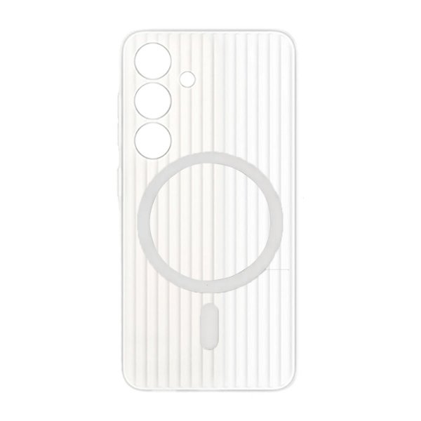 Samsung Galaxy S24 Plus Deksel Korrugerte MagSafe Transparent