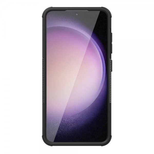 Samsung Galaxy S24 Plus Deksel Dekkmønster Stativfunksjon Svart