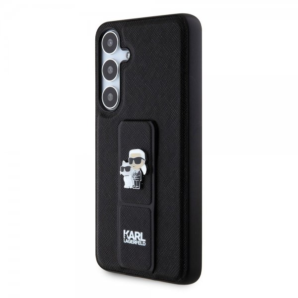 Karl Lagerfeld Samsung Galaxy S24 Plus Grip & Stand Saffiano Svart