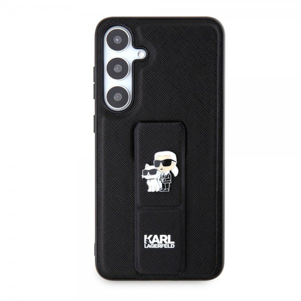 Karl Lagerfeld Samsung Galaxy S24 Plus Grip & Stand Saffiano Svart