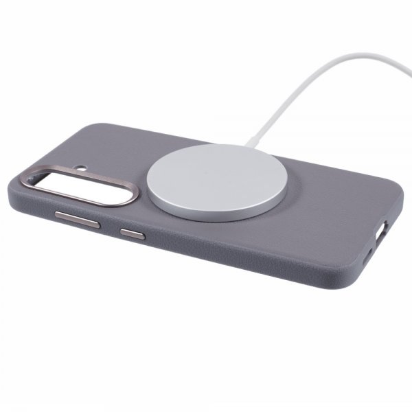 X-Level Samsung Galaxy S24 Plus Deksel Skinntekstur MagSafe Grå