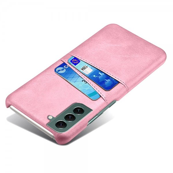 Samsung Galaxy S24 Plus Deksel med To Kortlommer Rosegull