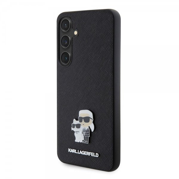 Karl Lagerfeld Samsung Galaxy S24 Plus Saffiano Karl & Choupette Svart