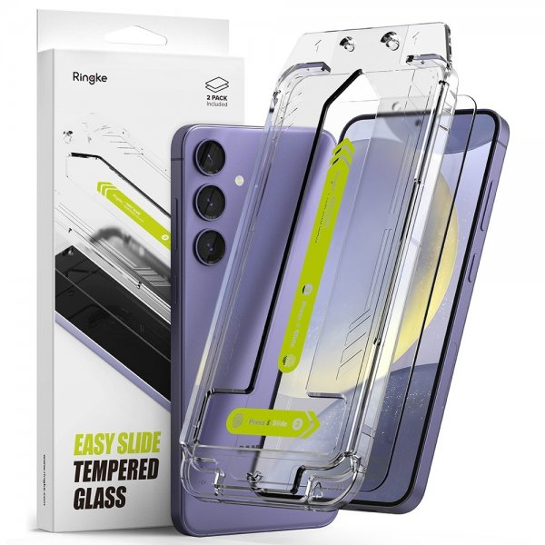 Ringke Samsung Galaxy S24 Plus Skjermbeskytter Easy Slide 2-pakning