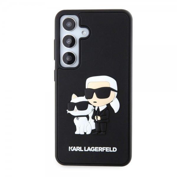 Karl Lagerfeld Samsung Galaxy S24 3D Rubber Karl & Choupette Svart