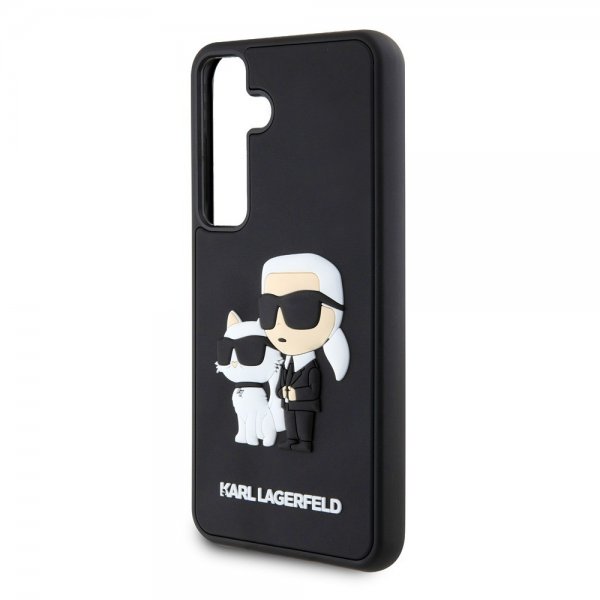 Karl Lagerfeld Samsung Galaxy S24 3D Rubber Karl & Choupette Svart