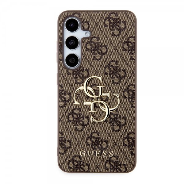 Guess Samsung Galaxy S24 4G Metal Logo Brun