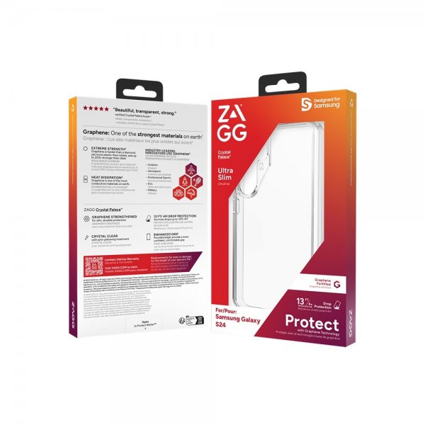 Zagg Samsung Galaxy S24 Deksel Crystal Palace Transparent