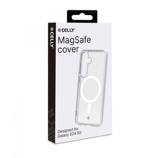 Celly Samsung Galaxy S24 Deksel GELSKINMAG MagSafe Transparent