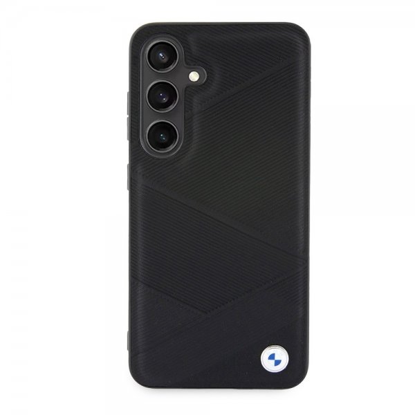 BMW Samsung Galaxy S24 Genuine Leather Textured Svart