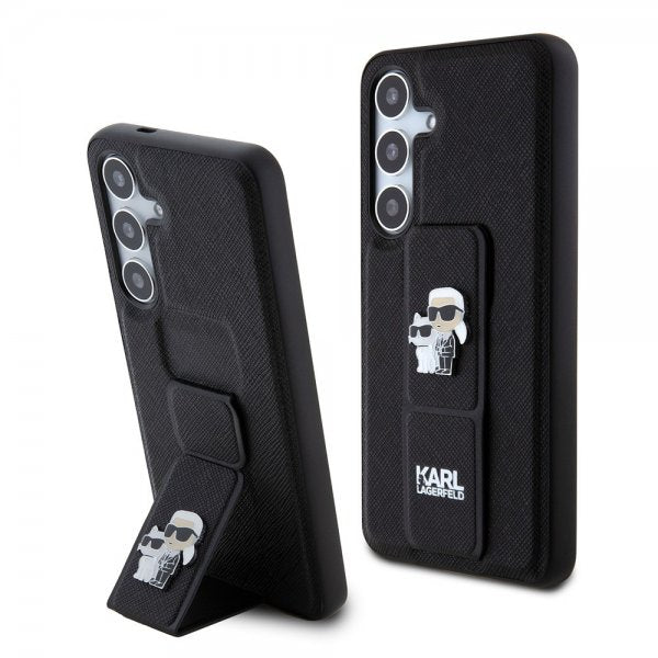 Karl Lagerfeld Samsung Galaxy S24 Grip & Stand Saffiano Svart