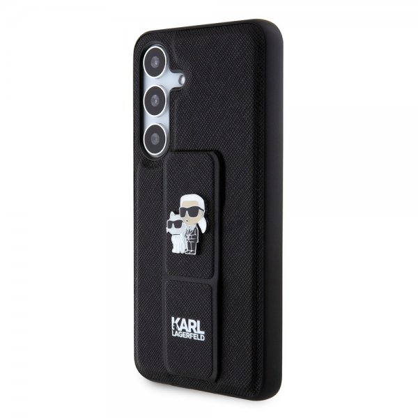 Karl Lagerfeld Samsung Galaxy S24 Grip & Stand Saffiano Svart