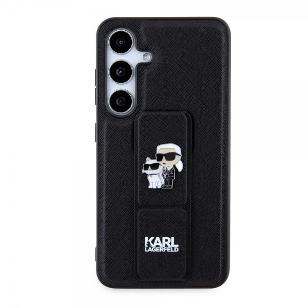 Karl Lagerfeld Samsung Galaxy S24 Grip & Stand Saffiano Svart