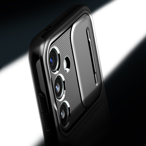 Spigen Samsung Galaxy S24 Deksel Optik Armor Svart