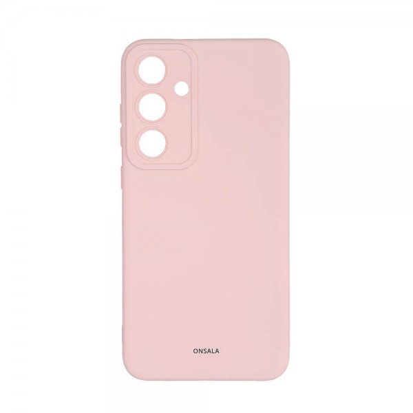 Onsala Samsung Galaxy S24 Deksel Silikon Chalk Pink