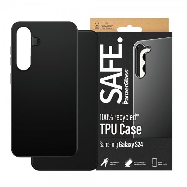SAFE. by PanzerGlass Samsung Galaxy S24 Deksel Soft TPU Case Svart