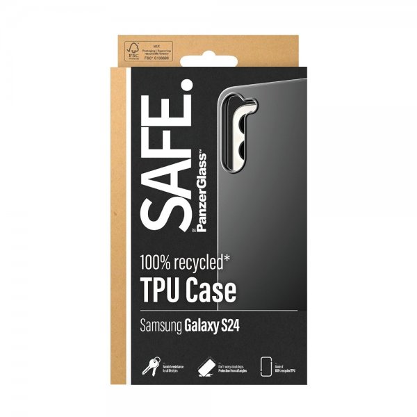 SAFE. by PanzerGlass Samsung Galaxy S24 Deksel Soft TPU Case Svart
