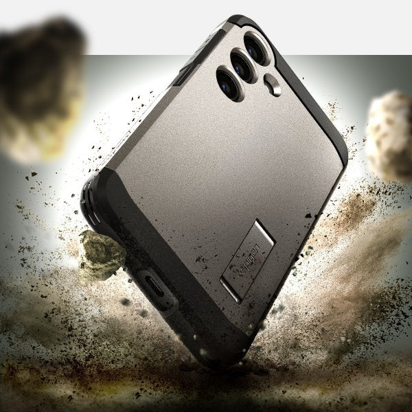 Spigen Samsung Galaxy S24 Deksel Tough Armor Gunmetal