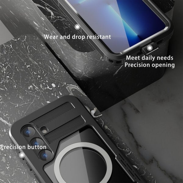 Redpepper Samsung Galaxy S24 Deksel Vanntett IP68 MagSafe Svart
