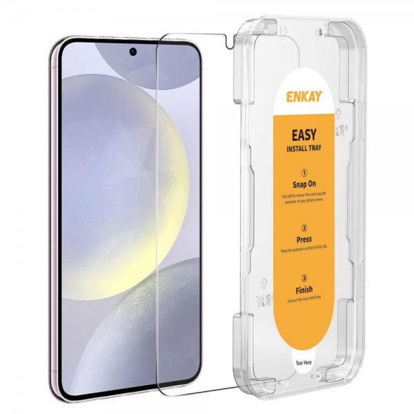 ENKAY Samsung Galaxy S24 Skjermbeskytter Monteringsramme Easy Install