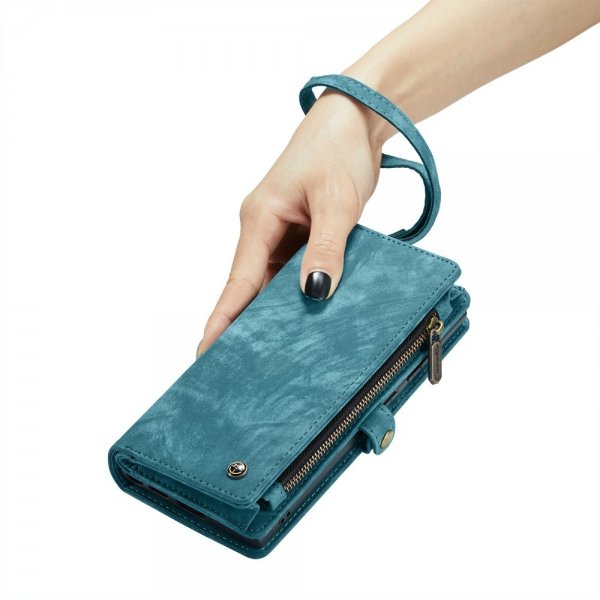 CaseMe Samsung Galaxy S24 Ultra Etui 008 Series Avtakbart Deksel Blå