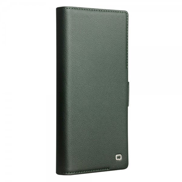 Qialino Samsung Galaxy S24 Ultra Etui Ekte Skinn Grønn