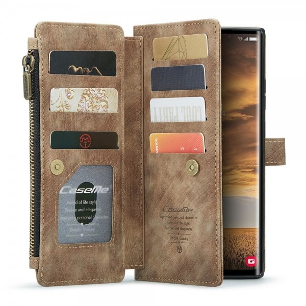 CaseMe Samsung Galaxy S24 Ultra Etui C30 Series Brun