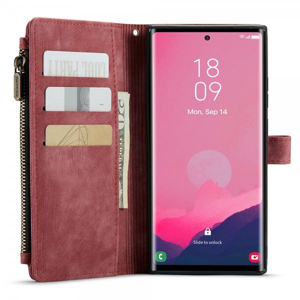 CaseMe Samsung Galaxy S24 Ultra Etui C30 Series Rød