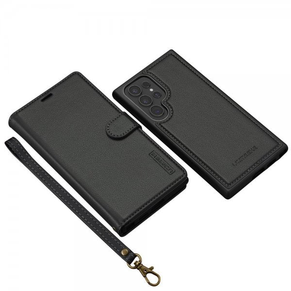 Lc.Imeeke Samsung Galaxy S24 Ultra Etui Avtagbart Deksel L2 Series MagSafe Svart